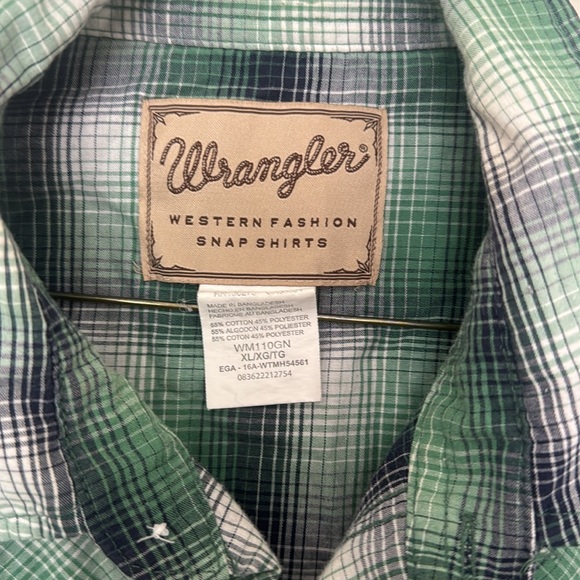 Wrangler Western Pearl Snap Shirt XL - Picture 2 of 4